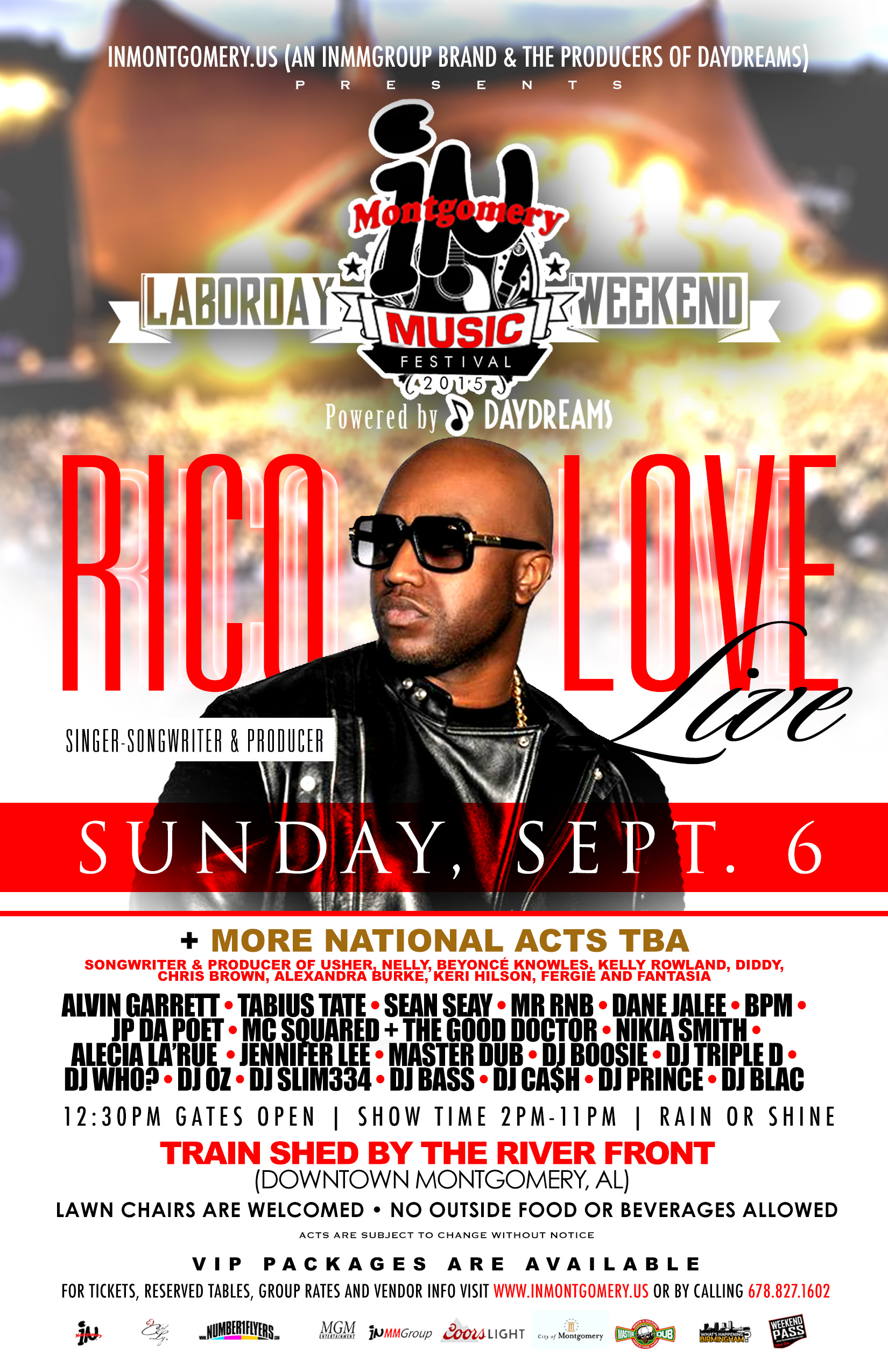 Rico Love, inMontgomery Music Festival