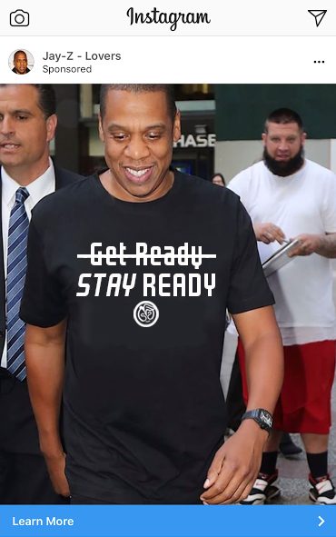 Jay-Z 'Stay Ready' T-Shirt, Helping Victims of Bullying (Click Link image for details)