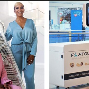 TWO WOMEN CREATING HISTORY, “FLAT OUT OF HEELS.”