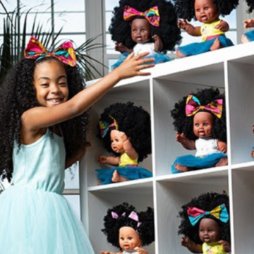 7-Year old girl and mom create Black doll collection recognized by Oprah